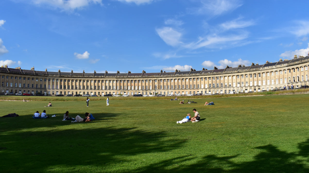 The Royal Crescent in Bath, the Grade I listed terrace that houses The Bath House Spa