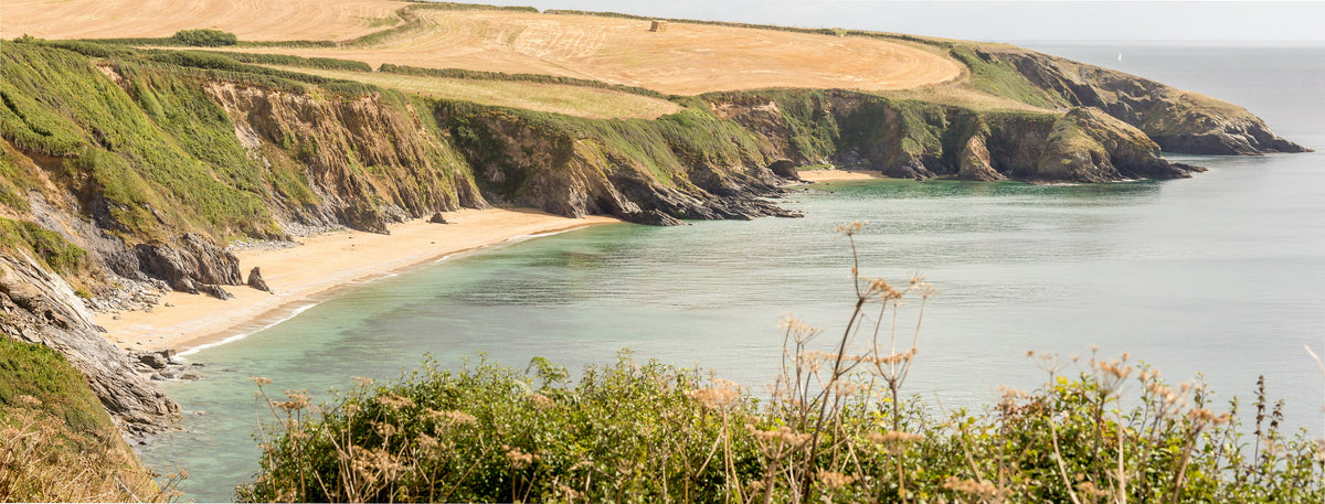 The South West Coast Path along the Roseland Peninsula near The Nare, Cornwall