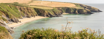The South West Coast Path along the Roseland Peninsula near The Nare, Cornwall