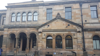 The Category A listed exterior of Arlington Baths Club on Arlington Street, Glasgow