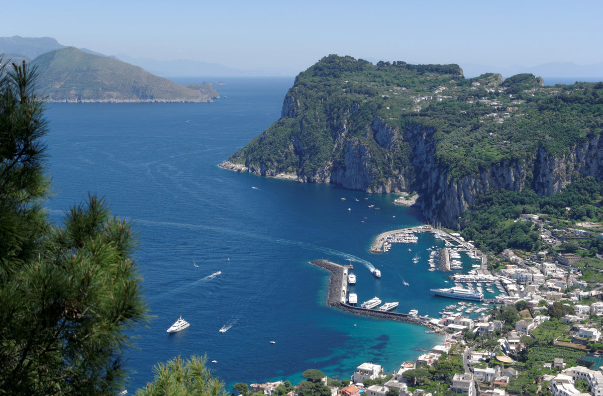 Anacapri, Capri, seen from Villa San Michele looking toward Marina Grande