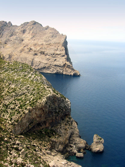 Rocky cliffs meeting the Mediterranean Sea in Spain