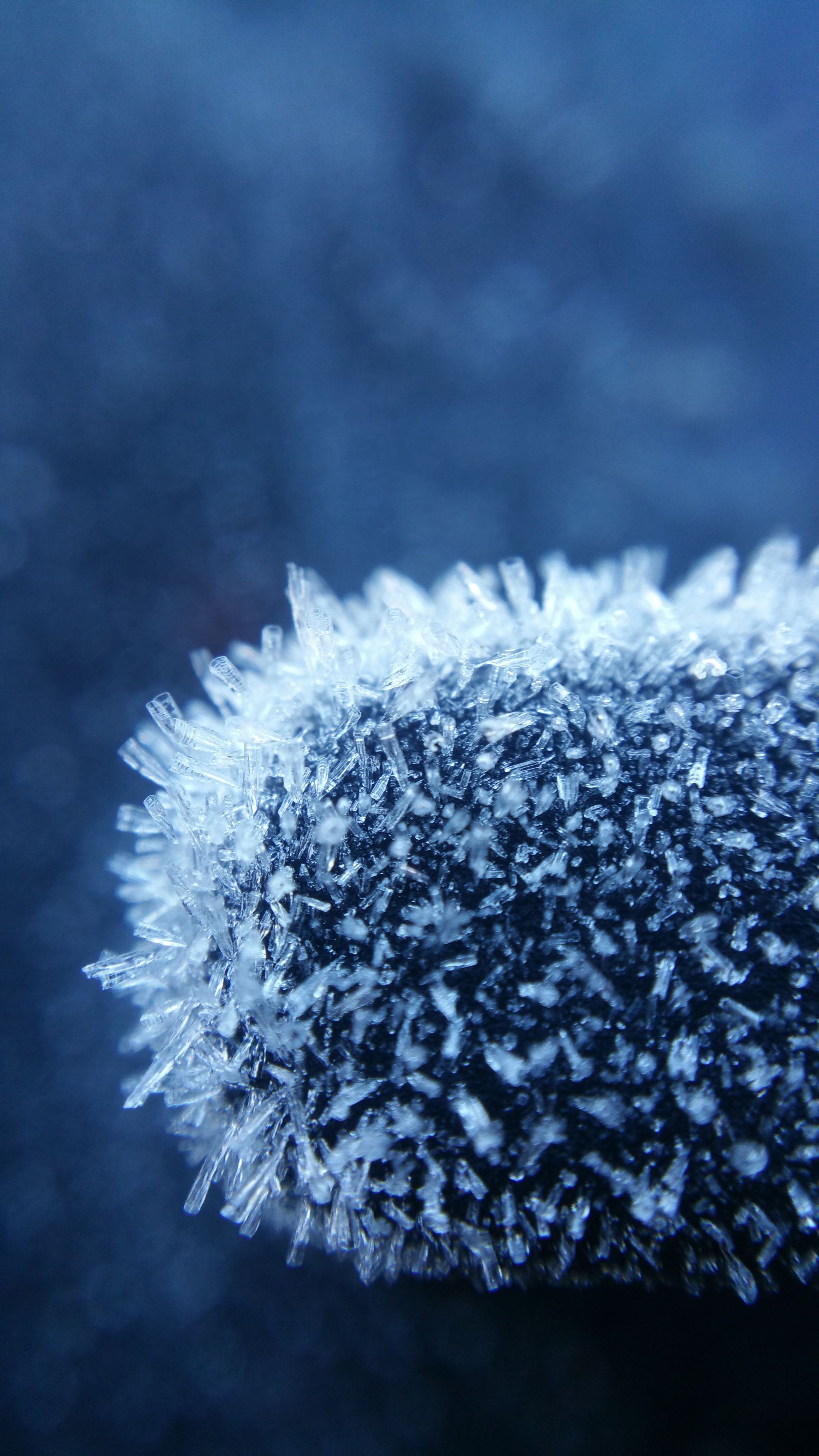Delicate ice crystals in close up, evoking the Thermal Spa Village's Snow Cabin, Galgorm Thermal Spa Village, Ballymena