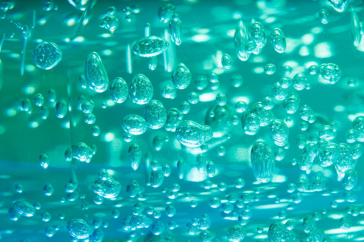Close up of clear mineral water droplets at The Cross Bath