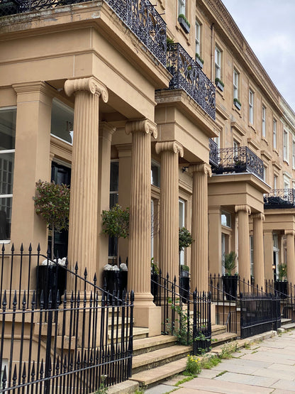 Sandstone terraces in Glasgow's West End, the neighbourhood around the club rather than the club building itself.