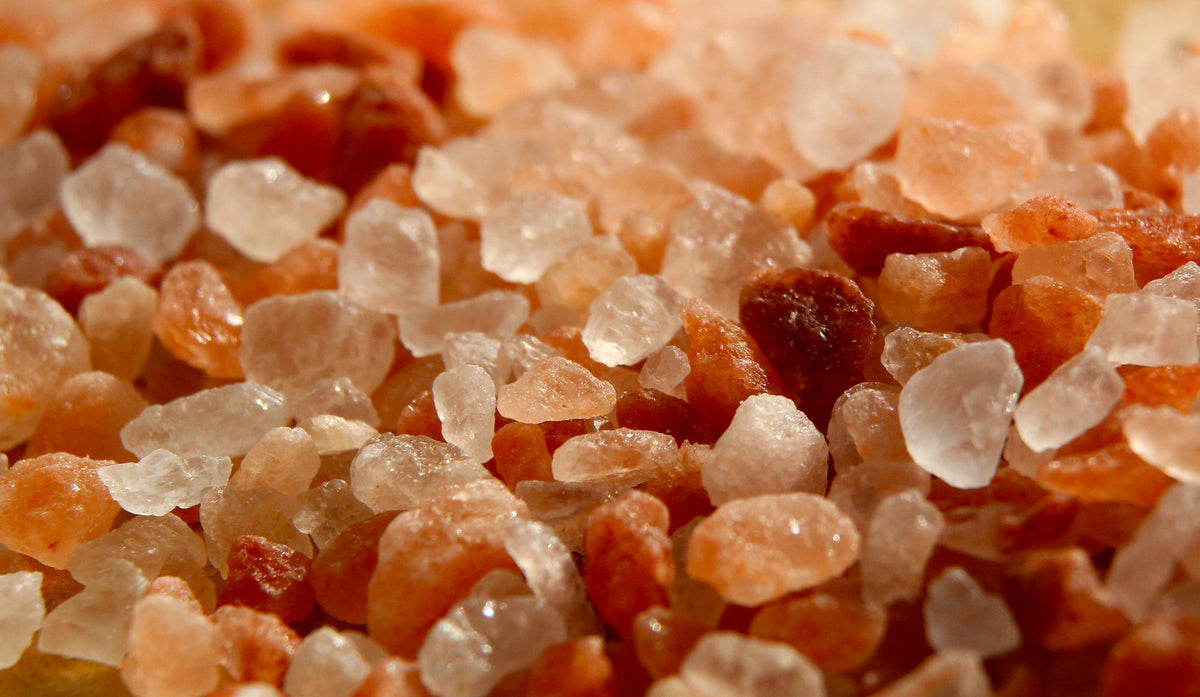 Himalayan salt crystals in close up, evoking the Thermal Spa Village's Salt Cave, Galgorm Thermal Spa Village, Ballymena