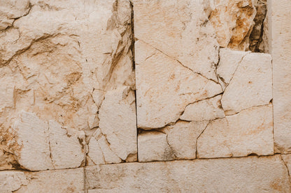 Honey coloured limestone wall texture at The Cross Bath